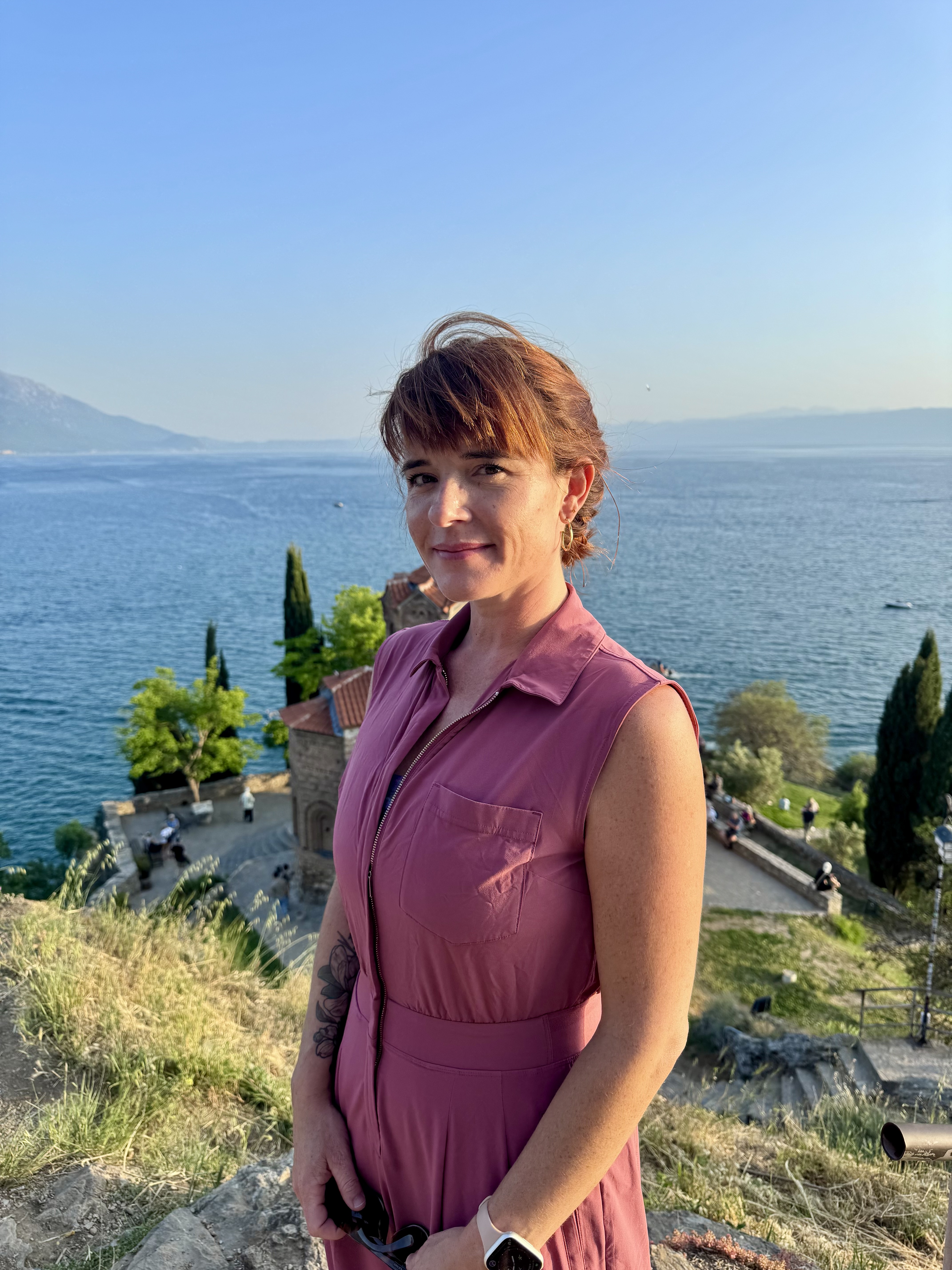 Jessica Navarro at Lake Ohrid, North Macedonia